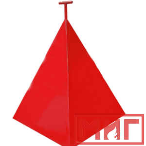 Фото 32 - Пожарная пирамида для пожарного гидранта 950x950x1150 (Трехгранная).